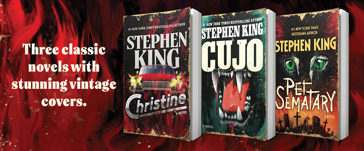 Three classic Stephen King novels with stunning vintage covers.